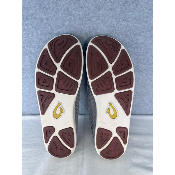 Olukai Men's sz 12 Nohea Mesh Grey Slip On Loafer Walking Fishing Outdoors Shoes - Picture 5 of 13